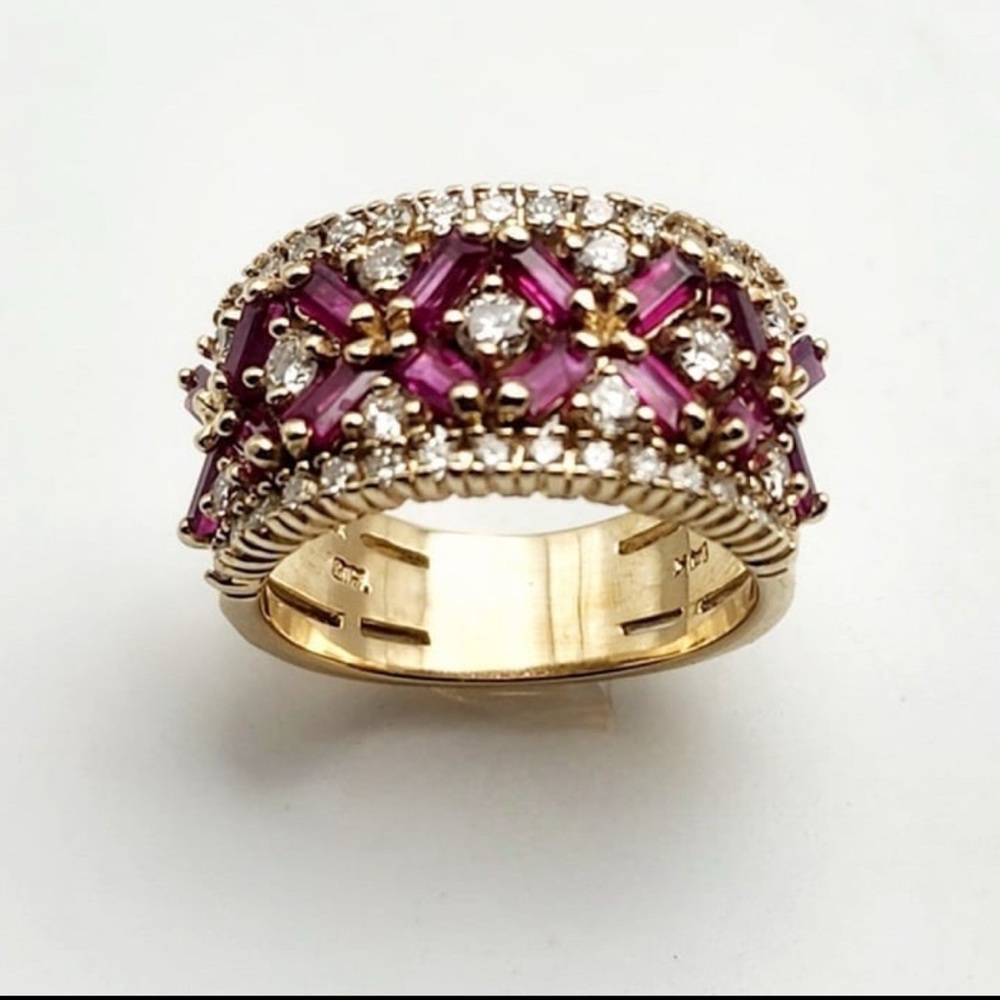 Effy BH Ruby & Diamond Ring 14k
